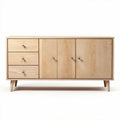 Wooden sideboard with three drawers and two cabinet doors 150 x 40 x 75cm