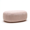 Upholstered storage ottoman with tufted top in blush 30 x 30 x 40cm
